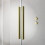 Drzwi wnękowe 90 Lewe Furo SL Brushed Gold DWJ Radaway (10307472-99-01L + 10110430-01-01)