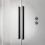 Drzwi wnękowe 100 Lewe Furo SL Brushed GunMetal DWJ Radaway (10307522-92-01L + 10110480-01-01)