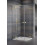 Kabina prysznicowa 100x80 Essenza Pro Brushed Gold PDD Radaway (10095100-99-01L + 10095080-99-01R)