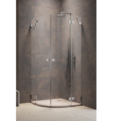 Kabina prysznicowa 100x100 Essenza Pro Brushed Nickel PDD Radaway (10095100-91-01L + 10095100-91-01R)