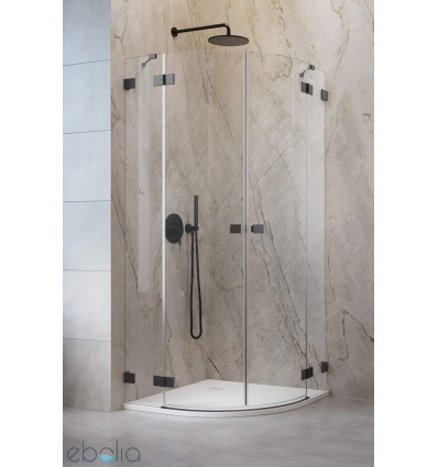 Kabina prysznicowa 90x90 Essenza Pro Brushed GunMetal PDD Radaway (10095090-92-01L + 10095090-92-01R)