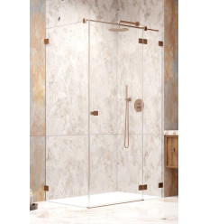 Kabina prysznicowa 100x120 Essenza Pro Brushed Copper KDJ Radaway (10097100-93-01R + 10098120-01-01)