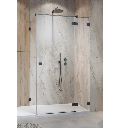 Kabina prysznicowa 80x100 Essenza Pro Brushed GunMetal KDJ Radaway (10097080-92-01R + 10098100-01-01)