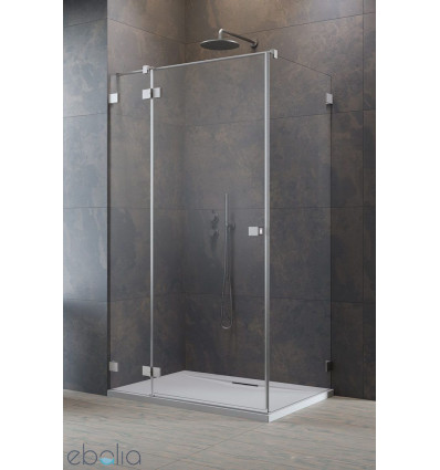 Kabina prysznicowa 80x110 Essenza Pro Brushed Nickel KDJ Radaway (10097080-91-01L + 10098110-01-01)