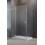 Kabina prysznicowa 100x75 Essenza Pro Brushed Nickel KDJ Radaway (10097100-91-01L + 10098075-01-01)