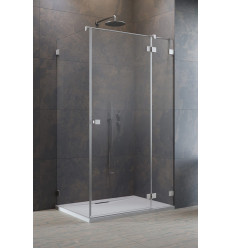 Kabina prysznicowa 100x75 Essenza Pro Brushed Nickel KDJ Radaway (10097100-91-01R + 10098075-01-01)