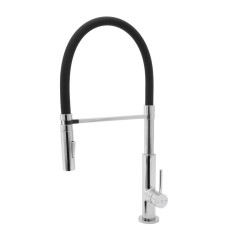 Bateria zlewozmywakowa z elastyczną czarną wylewką Avanza FDESIGN (FD1-A08-4B-11)