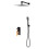 Bateria natryskowa podtynkowa 2-funkcyjna z zestawem natryskowym Seppia FDESIGN (FD1-SPA-7PSET-25)