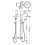 Bateria prysznicowa chrom Clasic Tres (24219502)