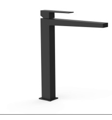 Bateria umywalkowa XXL czarny mat Slim Tres (20210305NM)