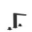 Bateria umywalkowa czarny mat Slim Tres (20210501NM)