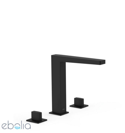 Bateria umywalkowa czarny mat Slim Tres (20210501NM)