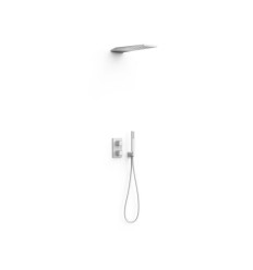 Zestaw prysznicowy podtynkowy biały mat Slim Tres (20225055BM)