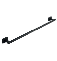 GRETA wieszak na ręcznik pojedynczy 600mm, czarny mat Greta Black Ferro (AGR09BL)