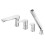 Bateria wannowa 4-otworowa z zestawem natryskowym, chrom Algeo Ferro (BAG11A)
