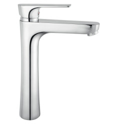 Bateria umywalkowa nablatowa, chrom Algeo Square Ferro (BAQ2L)