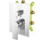Bateria box-podtynkowa 3-funkcyjna, chrom Algeo Square Ferro (BAQ7P3BOX)