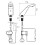 Bateria bezdotykowa stojąca, chrom Sirocco Sensor Pre-mixed Power-safe Ferro (BBB101SM)