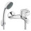 Bateria wannowa z zestawem natryskowym, chrom Basic Ferro (BBC11)