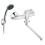 Bateria wannowa z wylewką 350mm z zestawem natryskowym U28, chrom Basic Ferro (BBC55A)