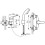 Bateria natryskowa z zestawem natryskowym, chrom Basic Ferro (BBC77)