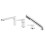 ADORE bateria wannowa,4-otworowa, biały / chrom Adore White-chrome Ferro (BDR11A)