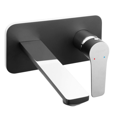 ADORE bateria umywalkowa podtynkowa, czarny / chrom Adore Black-chrome Ferro (BDR3PABLC)