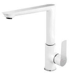 ADORE bateria zlewozmywakowa stojąca, biały / chrom Adore White-chrome Ferro (BDR4)