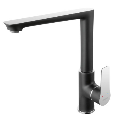 ADORE bateria zlewozmywakowa stojąca, czarny / chrom Adore Black-chrome Ferro (BDR4BLC)