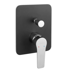 ADORE bateria podtynkowa 2-funkcyjna, czarny / chrom Adore Black-chrome Ferro (BDR7PBLC)