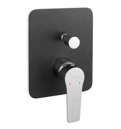 ADORE bateria podtynkowa 2-funkcyjna, czarny / chrom Adore Black-chrome Ferro (BDR7PBLC)