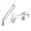Bateria wannowa 3-otworowa z zestawem natryskowym, chrom Ferro One Ferro (BFO11AA)
