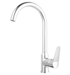 Bateria zlewozmywakowa stojąca wysoka, chrom Isso Ferro (BIS4)