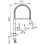 Bateria zlewozmywakowa stojąca z regulatorem Cold Start, chrom Sonata Ferro (BNA4)