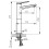 STRATOS bateria umywalkowa nablatowa, czarna Stratos Black Ferro (BSC2LBL)