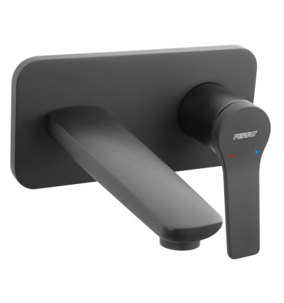 STRATOS bateria umywalkowa podtynkowa, czarna Stratos Black Ferro (BSC3PABL)