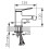 Bateria bidetowa, korek automatyczny metalowy, chrom Stratos Ferro (BSC6)