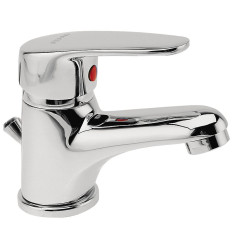 Bateria umywalkowa stojąca, korek automatyczny z tworzywa, chrom Smile Ferro (BSM2)