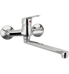 Bateria zlewozmywakowa ścienna, chrom Smile Ferro (BSM5)