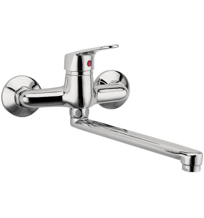 Bateria zlewozmywakowa ścienna, chrom Smile Ferro (BSM5)