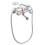 Bateria wannowa z zestawem natryskowym, chrom Standard Ferro (BST11)