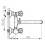 Bateria wannowa z zestawem natryskowym z ruchomą wylewką 1/2", chrom Standard Ferro (BST11A)