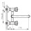 Bateria umywalkowa ścienna, chrom Standard Ferro (BST3)