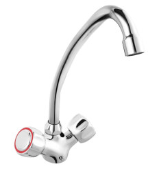 Bateria zlewozmywakowa stojąca, chrom Standard Ferro (BST4)
