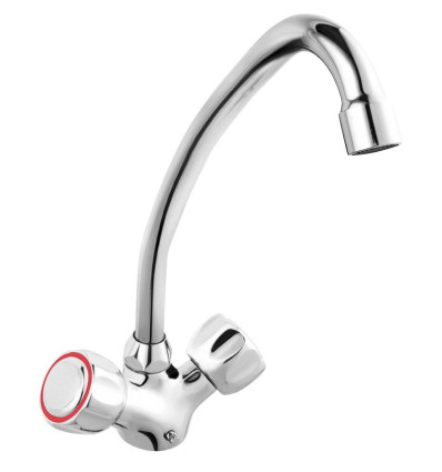 Bateria zlewozmywakowa stojąca, chrom Standard Ferro (BST4)