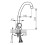 Bateria zlewozmywakowa stojąca, chrom Standard Ferro (BST4)