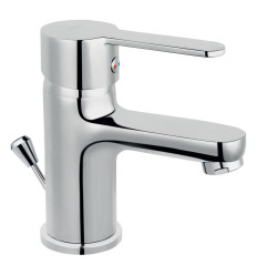 LB bateria umywalkowa stojąca, korek automatyczny z tworzywa, chrom Savio Ferro (BSV2-LB)