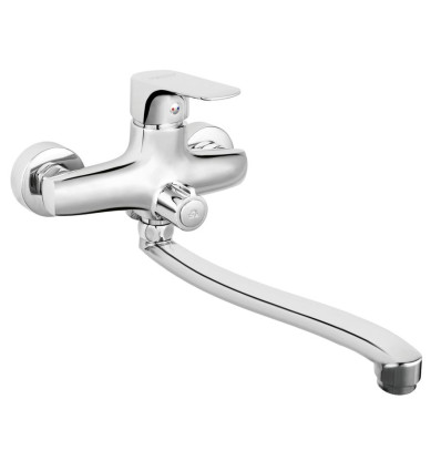 Bateria wannowa z wylewką 350mm bez zestawu natryskowego, chrom Tiga Ferro (BTG5A)
