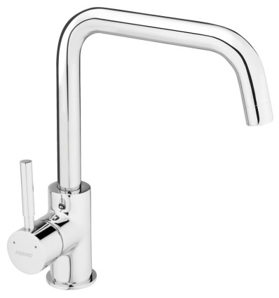 Bateria zlewozmywakowa stojąca, chrom Ratio Ferro (BTI4)