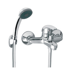 Bateria wannowa z zestawem natryskowym, chrom Vasto Ferro (BVA11)